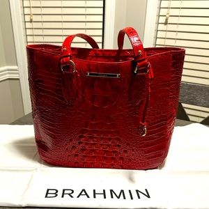 Brahmin Vintage Red Medium Asher